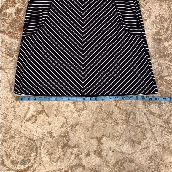 Sandro Dark Navy and White skirt - Size 8 - Picture 5 of 7